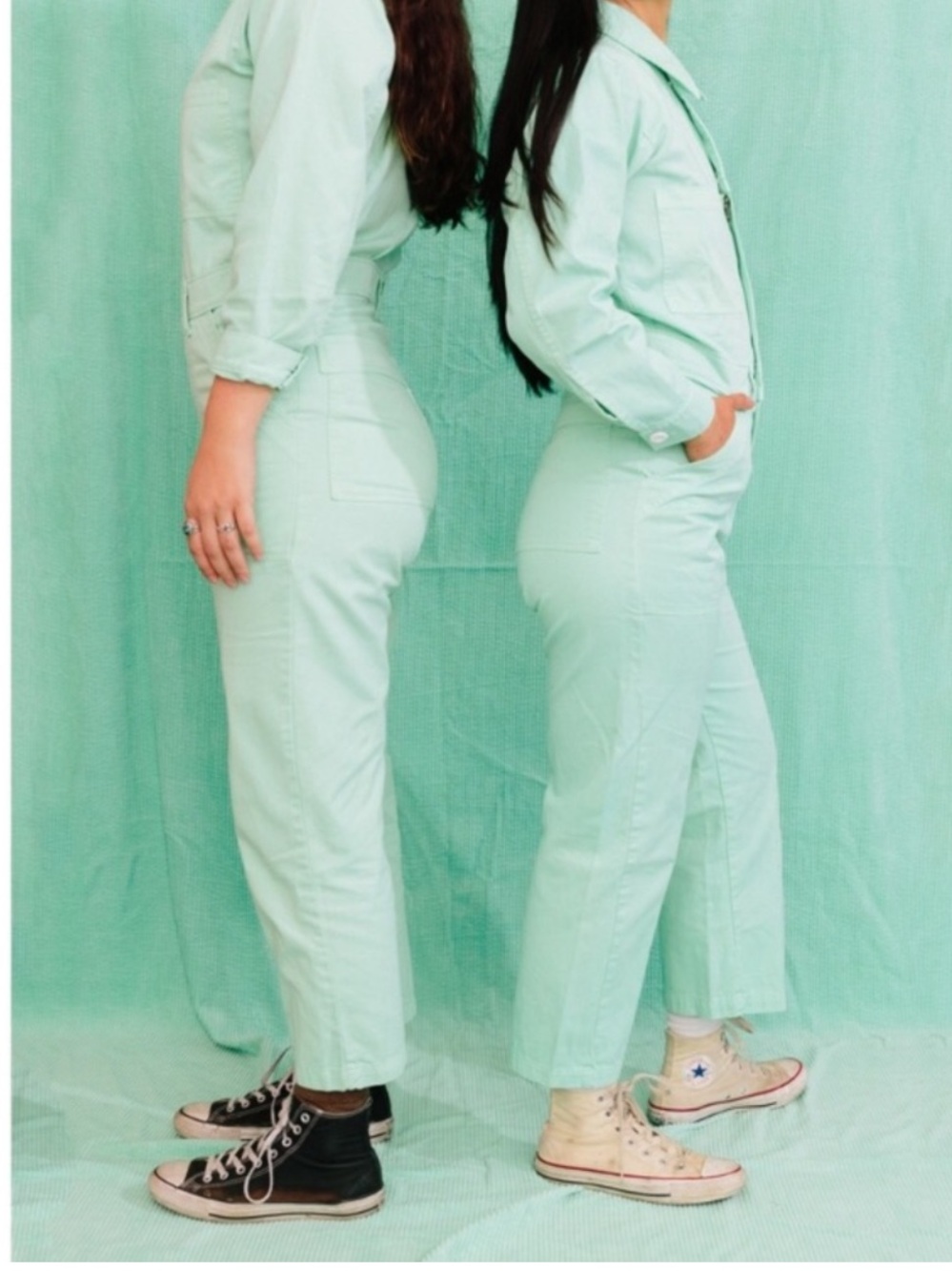 Big Bud S Press long sleeve jumpsuit in Mint Sage